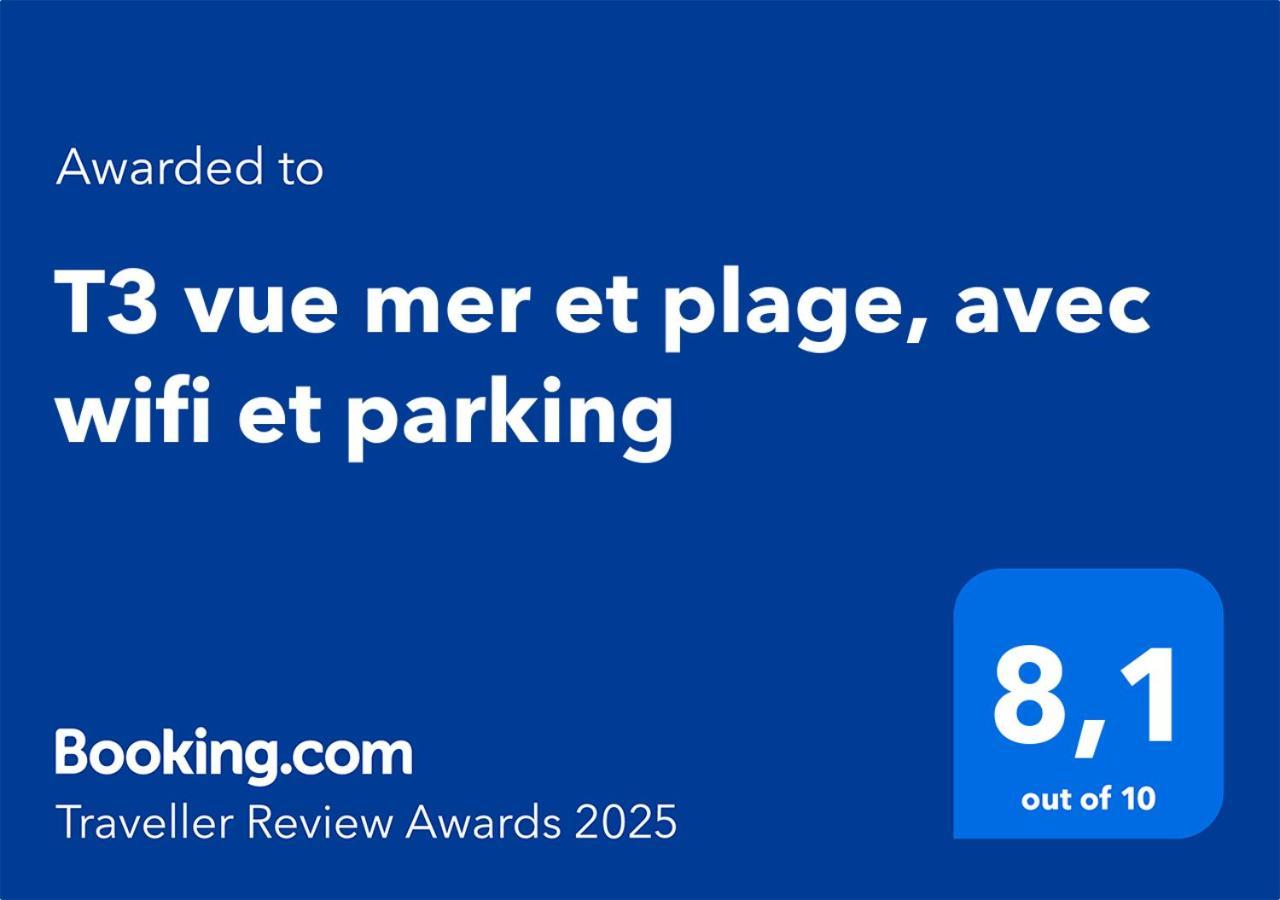 T3 Vue Mer Et Plage, Avec Wifi Et Parking Saint-Pierre-la-Mer  ภายนอก รูปภาพ
